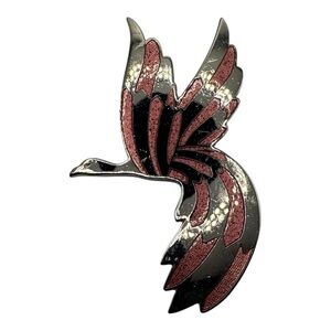 Vintage Signed Rivest Goose Bird Brooch – Made in Canada‎ – Enamel 2”